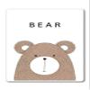 888 Graphics Bear Cute Portrait Golf Hat Clip with Magnetic Ball Marker view 4