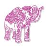 888 Graphics Elephant Henna Pink Golf Hat Clip with Magnetic Ball Marker view 4