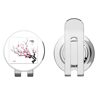888 Graphics Cherry Blossoms Golf Hat Clip with Magnetic Ball Marker
