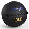 Yes4All Wall Ball, Soft Leather Weighted Iron Sand Ball for Dynamic Multifunctional Exercise, 10 LB + Target Sticker view 1