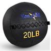 Yes4All Wall Ball, Soft Leather Weighted Iron Sand Ball for Dynamic Multifunctional Exercise, 20 LB + Target Sticker view 1