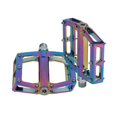 1 Pair Bike Pedal Universal Pedals Aluminum Alloy Bike Accessories for Fixed Gear (Colorful)