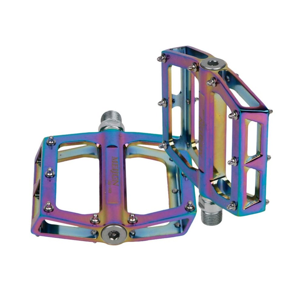 1 Pair Bike Pedal Universal Pedals Aluminum Alloy Bike Accessories for Fixed Gear (Colorful)