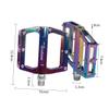 1 Pair Bike Pedal Universal Pedals Aluminum Alloy Bike Accessories for Fixed Gear (Colorful) view 2