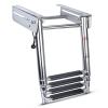Marinebaby 3/4 Steps Under Platform Slide Mount Boat Boarding Ladder, Stainless Steel Telescoping Marine Ladder (4 Steps) view 1