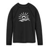 TFJH E Boys & Girls Swim Shirt Long Sleeve Rashguard Suit Kids Sunsuits Swimsuit Black 8A view 1