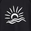 TFJH E Boys & Girls Swim Shirt Long Sleeve Rashguard Suit Kids Sunsuits Swimsuit Black 8A view 3