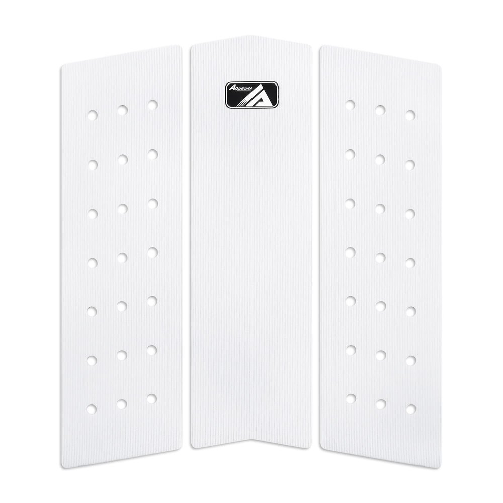 AQUBONA 3 Piece Stomp Pad Surfboard EVA Traction Pad Adhesive Professional Tail Pad/Applies All Boards - Surfboards, Shortboards, Longboards, Skimboards