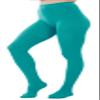 HeyUU Women's 80D Ultra Soft Opaque Tights, High Waist Solid Color Footed Pantyhose with 29 Colors (1Pair-Green, XS-S) view 1
