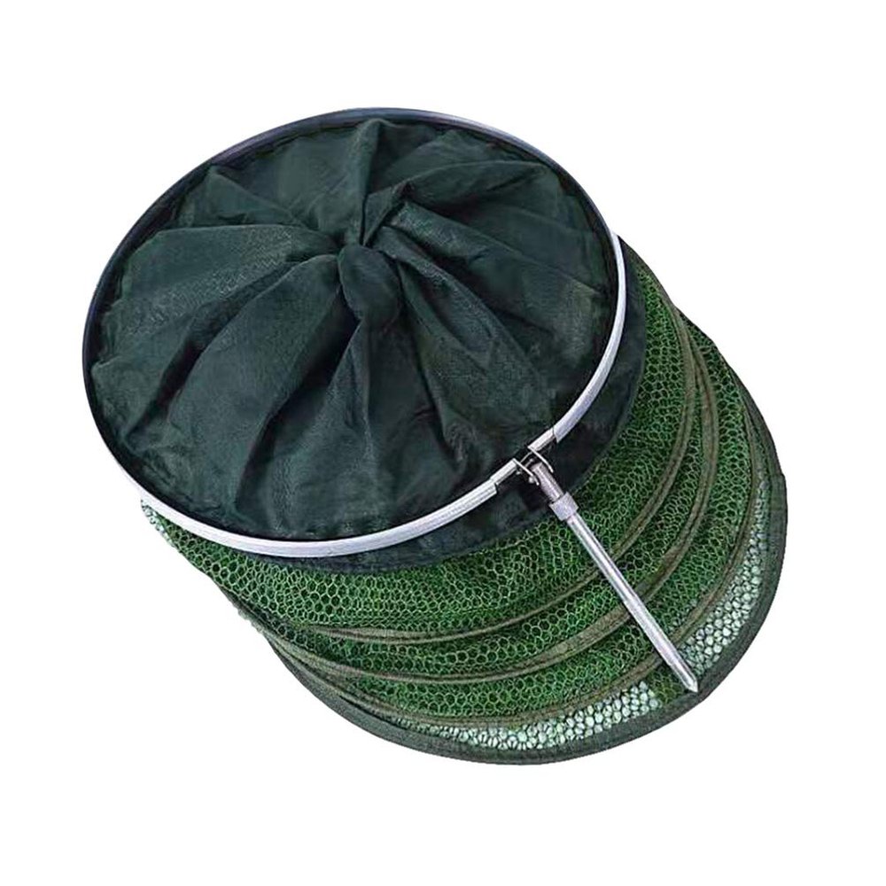 200x30cm Collapsible Fish Net Portable Mesh Fishing Net Cage Folding Bait for Outdoor Fishing Gear