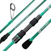 BERRYPRO Ultralight Spinning Fishing Rod, Travel Spinning Rod with Solid Carbon tip Fast Action, 2-8lbs, 1/32-1/8oz (6', 6'6'') (6'-Ultra Light-2pc) view 1