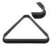 2PC Plastic Billiards Triangular Frame for Snooker/Pool Reinforced Rounded Edges Snooker Balls Rack Pool Table Accessories Black(American) view 4