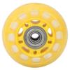 Roller Skate Wheel Accessories Luggage Replacement Wheel Yellow PU with 608ZZ Bearing Luggage Cart Skates Accessories 64x24x8mm view 1