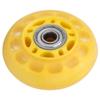 Roller Skate Wheel Accessories Luggage Replacement Wheel Yellow PU with 608ZZ Bearing Luggage Cart Skates Accessories 64x24x8mm view 2