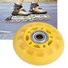 Roller Skate Wheel Accessories Luggage Replacement Wheel Yellow PU with 608ZZ Bearing Luggage Cart Skates Accessories 64x24x8mm view 4