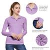 baleaf Women's Sun Shirts 1/4 Zip Pullover UPF50+ UV Protection Lightweight Quick Dry Golf Hiking Running Workout Tops Purple Size S view 4