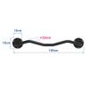 Pull-up Bars AGYH Wall Horizontal Bar, Home Pull-ups, Arm Exercises, Training Ring Resistance Band Equipment, Load 250kg, 2 Colors (Color : Black 1) view 2
