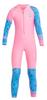 Girls Sun Suit Long Sleeve UV Sun Protection Swimsuit One Piece Stretch Full Coverage Wetsuit Swimwear Pink XL view 1