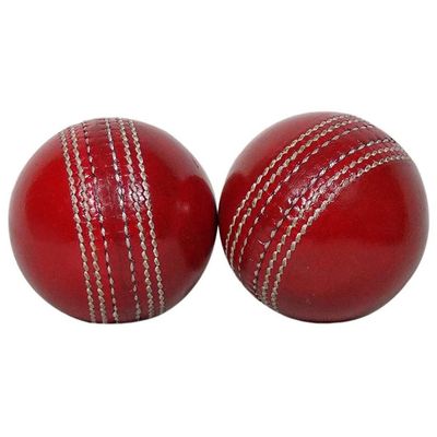 AnNafi Cricket Rubber Soft Balls for Practice A Grade Handstitched RED| Senior Official | Red Cricket Ball for Practice, Knocking & Training | Sports Leather Cricket Balls for Match (2)