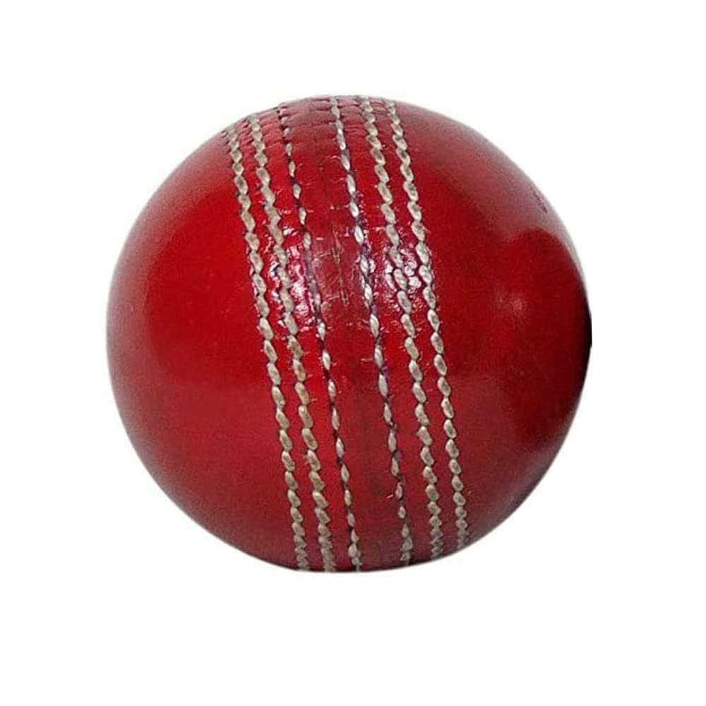 AnNafi Cricket Rubber Soft Balls for Practice A Grade Handstitched RED| Senior Official | Red Cricket Ball for Practice, Knocking & Training | Sports Leather Cricket Balls for Match (1)