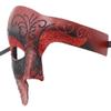 Awlsyj Men's Vintage Greek Roman Mask - Venetian Party Mask for Halloween & Mardi Gras (Phantom A Red) view 3