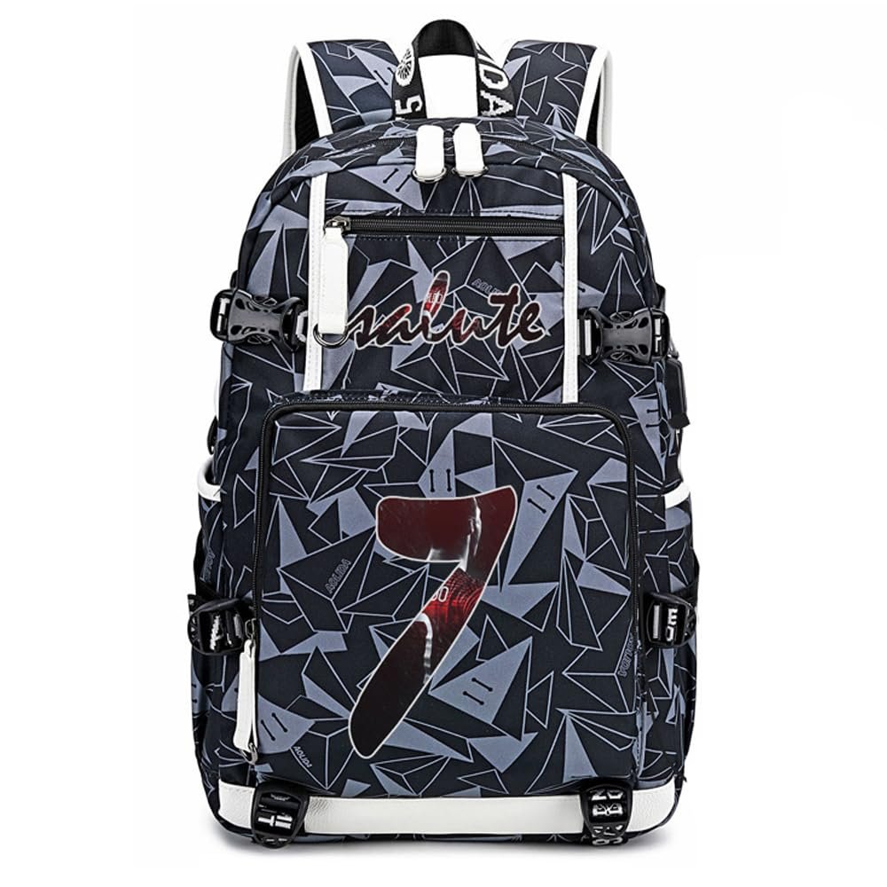 FANwenfeng Soccer Player 7 Multifunction Backpack Travel Football Fans bag for Men Women (Style 7)