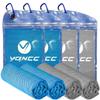 YQXCC Cooling Towels | 4 Pack 47"x12" | Ice Cool for Neck | Microfiber Soft Breathable Chilly | for Yoga, Sports, Golf, Gym, Camping, Running, Fitness, Workout & More Activities view 1