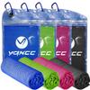 YQXCC Cooling Towels | 4 Pack 47"x12" | Ice Cool for Neck | Microfiber Soft Breathable Chilly | for Yoga, Sports, Golf, Gym, Camping, Running, Fitness, Workout & More Activities view 1