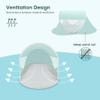 ISILER Pop Up Beach Tent, Portable Outdoor Shade, UPF 50+ Baby Shelter, Easy Setup Windproof Waterproof Canopy (Mint Green) view 3