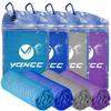 YQXCC Cooling Towels | 4 Pack 47"x12" | Ice Cool for Neck | Microfiber Soft Breathable Chilly | for Yoga, Sports, Golf, Gym, Camping, Running, Fitness, Workout & More Activities view 1