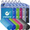 YQXCC Cooling Towels | 6 Pack 47"x12" | Ice Cool for Neck | Microfiber Soft Breathable Chilly | for Yoga, Sports, Golf, Gym, Camping, Running, Fitness, Workout & More Activities view 1