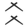 2 Pair Black Replacement Earsocks for Oakley Deviation OO4061 Sunglasses view 1
