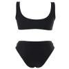 SUUKSESS Women Cutout Bikini Sets Push Up High Waisted Swimsuits 2 Piece (M(4-6), Black) view 3