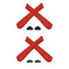 2 Pair Red Replacement Earsocks & Nosepieces Kits for Oakley Pit Bull OO9127 | Pit Bull Asian Fit(AF) OO9161 view 1
