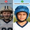 TUOY Football Helmet for Youth & Adult, Breathable Soft-Shell Padded Headgear, Adjustable Head Protector for 7v7 Rugby, Flag Football and Contact Sports view 4