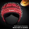 TUOY Football Helmet for Youth & Adult, Breathable Soft-Shell Padded Headgear, Adjustable Head Protector for 7v7 Rugby, Flag Football and Contact Sports view 2