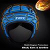 TUOY Football Helmet for Youth & Adult, Breathable Soft-Shell Padded Headgear, Adjustable Head Protector for 7v7 Rugby, Flag Football and Contact Sports view 2
