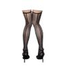 Long-Perfect 1D Ultra-thin Oily Bright Shimmery Stockings Thigh High Shiny Back Line Tights Stockings 1 Denier (Black-black line) view 1