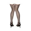 Long-Perfect 1D Ultra-thin Oily Bright Shimmery Stockings Thigh High Shiny Back Line Tights Stockings 1 Denier (Grey-black line) view 1