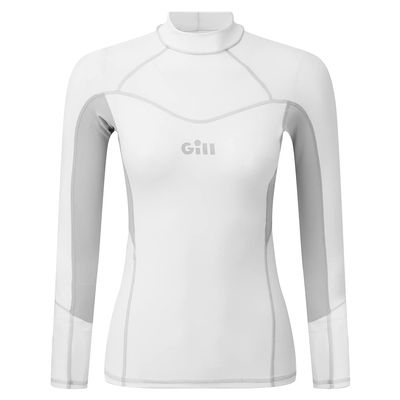 Gill Womens Long Sleeve Pro Rash Guard Shirt Vest 50+ UV Sun Protection for All Water Sports Surfing Paddle Board Kayaking