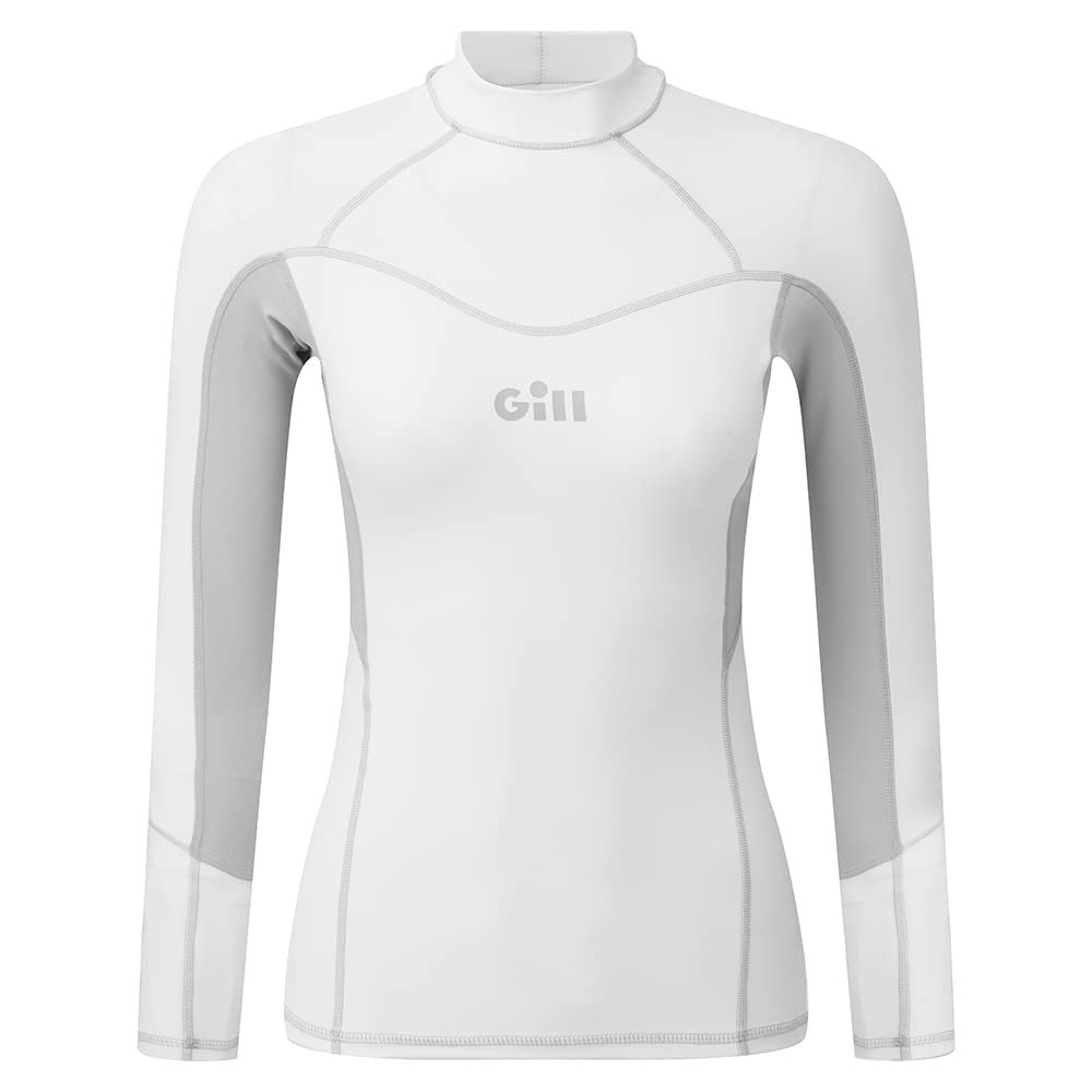 Gill Womens Long Sleeve Pro Rash Guard Shirt Vest 50+ UV Sun Protection for All Water Sports Surfing Paddle Board Kayaking