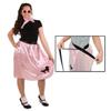 Party Central Club Pack of 6 Pink Women Adult Wrap-Around Adjustable Poodle Skirts 36" view 1