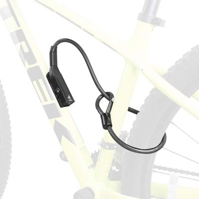 BV Bike Lock, Double Lock Cylinder Mount, 10 x70cm Cable, Anti-Theft Coiling Cable Lock for Bicycle (Made in Japan)
