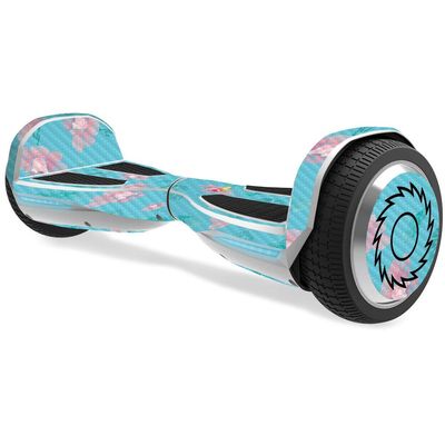MightySkins Carbon Fiber Skin for Razor Hovertrax 1.5 Hover Board - Water Flowers | Protective, Durable Textured Carbon Fiber Finish | Easy to Apply, Remove, and Change Styles | Made in The USA