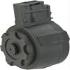 Evike Airsoft - Angel Custom 1500 Round Firestorm AEG Airsoft Drum Flashmag (Model: G36 / Black) view 1