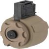 Evike Airsoft - Angel Custom 1500 Round Firestorm AEG Airsoft Drum Flashmag (Model: G36 / Dark Earth) view 1