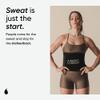 Sports Research Sweet Sweat Waist Trimmer Extra-Coverage (XC) - Premium Sweat Enhancing Fitness Band with More Belly Coverage - Adjustable Fit  Latex-Free Neoprene  More Coverage - XL Black view 3