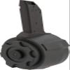 Evike Airsoft - Angel Custom 1500 Round Thunderstorm Electric Winding Drum Airsoft Mag (Model: Vector/Black) view 1