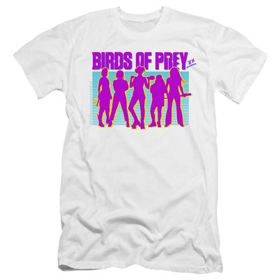 Birds of Prey Silhouettes Unisex Adult Canvas Brand T Shirt for Men and Women, X-Large White