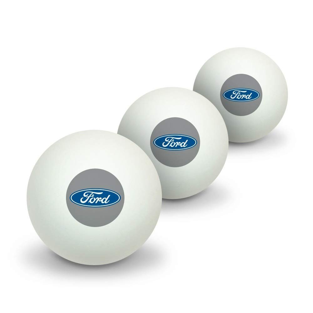 GRAPHICS & MORE Ford Motor Company Blue Oval Logo Novelty Table Tennis Ping Pong Ball 3 Pack